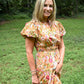 Floral Terra Cotta Tiered Maxi Dress - She Chester