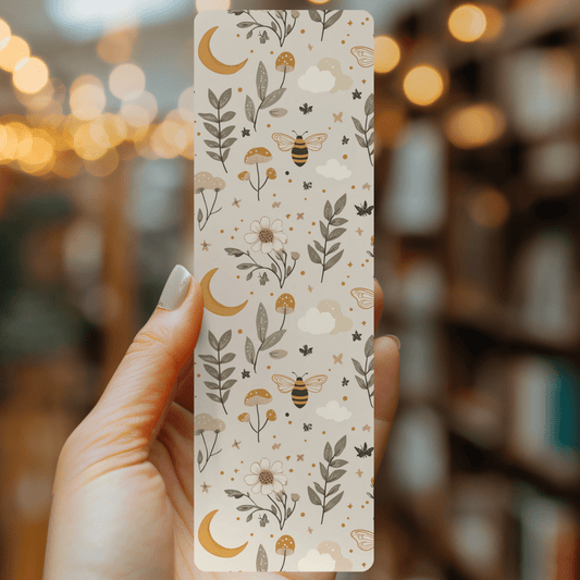 Forest Bees Bookmark | Soft Matte Laminated  - She Chester