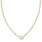 Framed Ari Heart Pendant Necklace Gold Mood Stone - She Chester