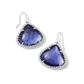 Framed Kendall Lg Drop Gold Dark Lavender Illusion - She Chester