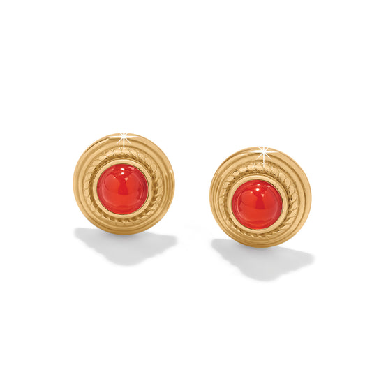 Ferrara Red/Gold Studs - JA9989