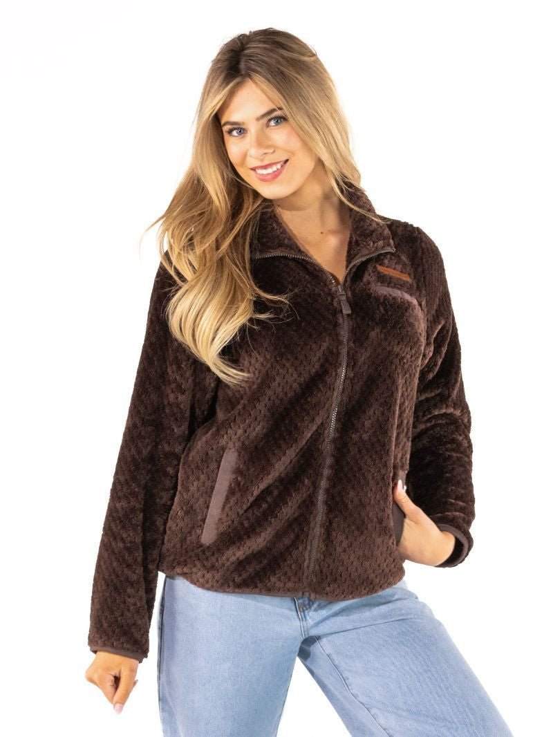 Full Zip Coffee Simply Soft - She Chester