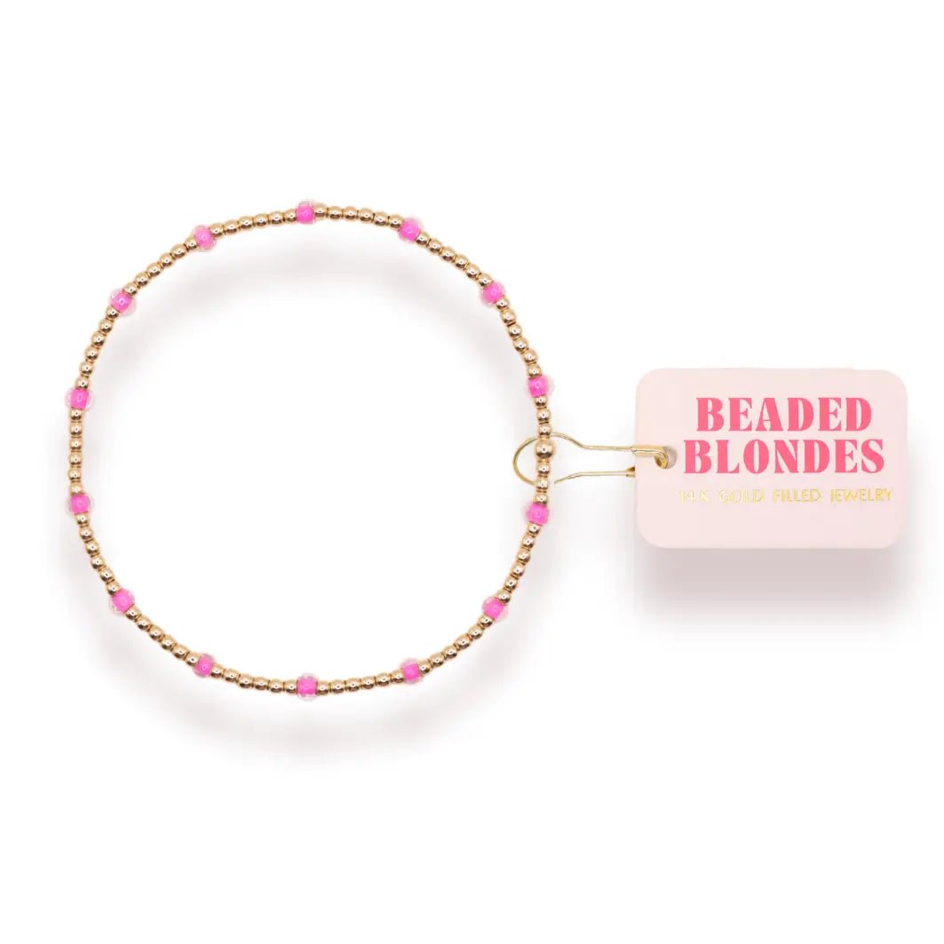 Fuschia Dainty Poppi BB Standard Bracelet - She Chester