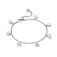 Gabby Delicate Chain Bracelet Rhod - She Chester
