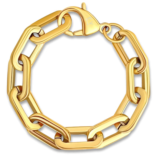 Gage Gold Oversized Link Bracelet - 262