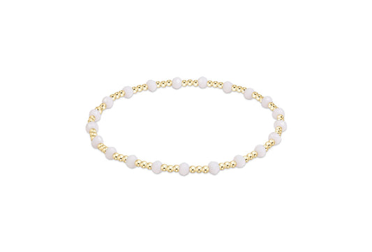 Gameday Flirty Sincerity Bracelet - White - She Chester