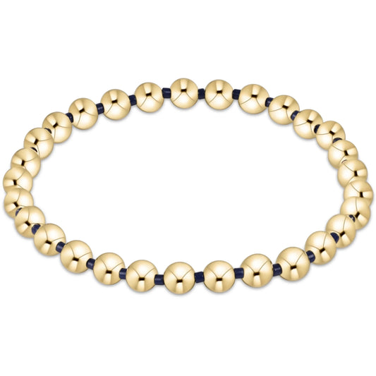 Gameday Hope Grateful 5mm Bracelet Navy - She Chester