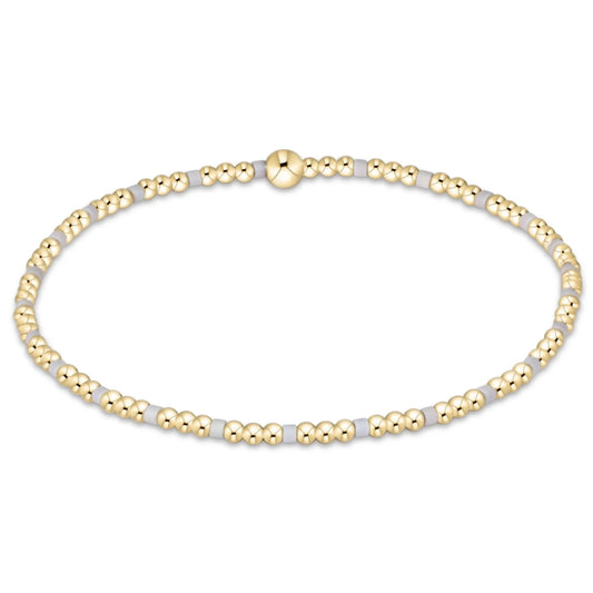 Gameday Hope Joy 2mm Bracelet Grey - She Chester