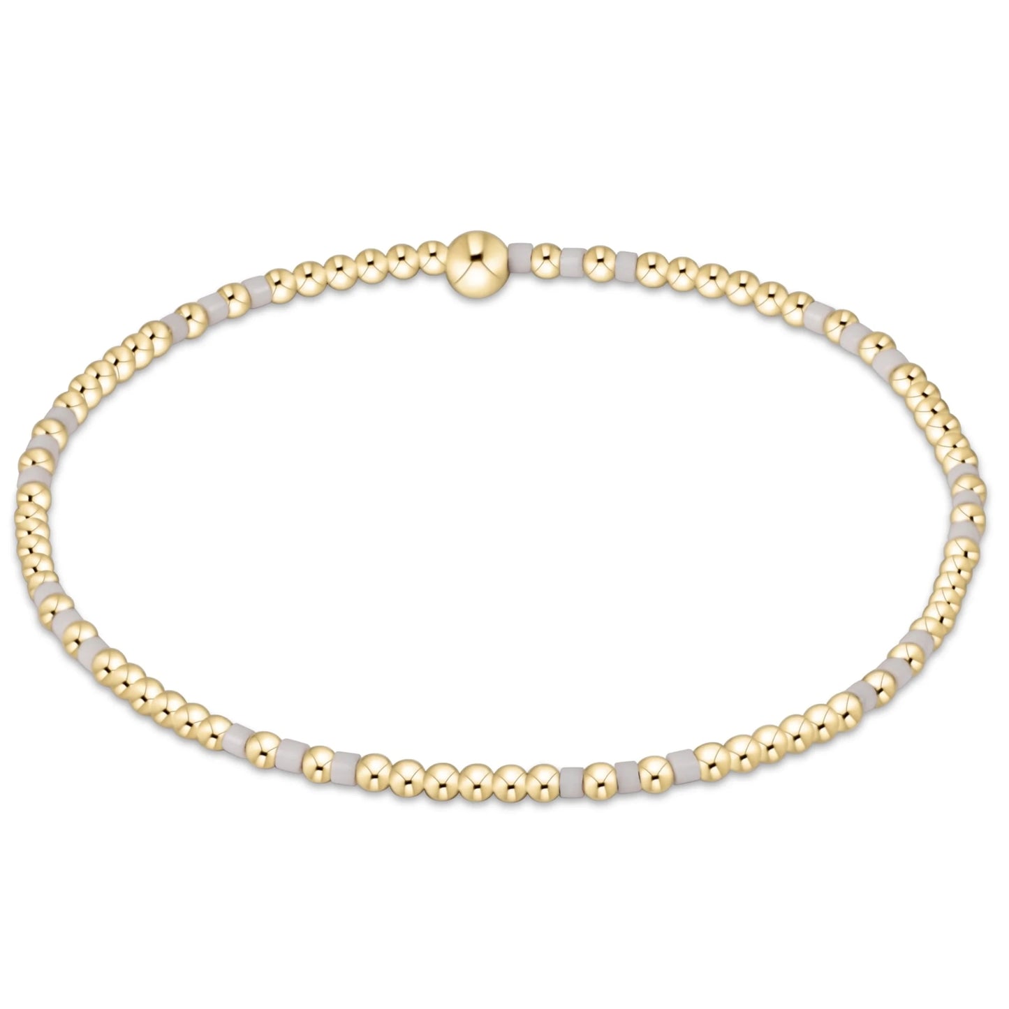Gameday Hope Joy 2mm Bracelet White - She Chester