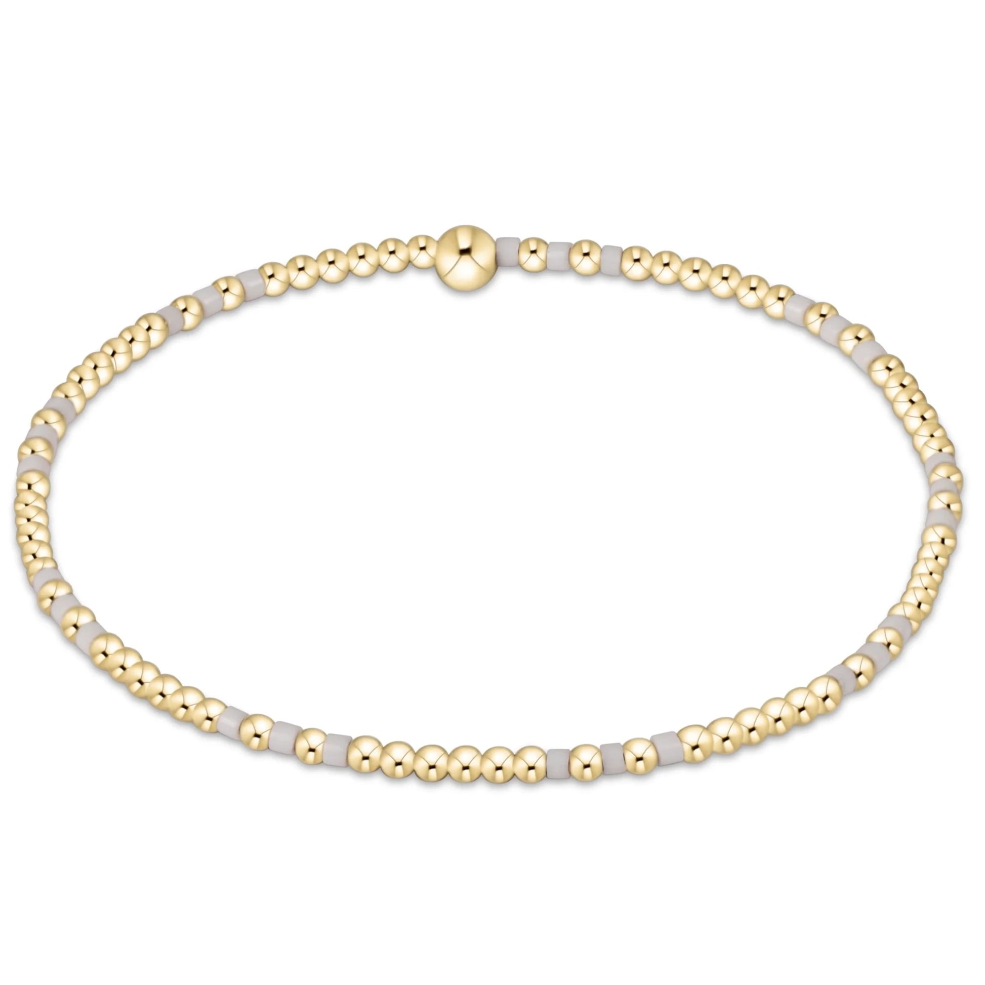 Gameday Hope Joy 2mm Bracelet White - She Chester
