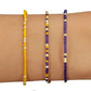 Gameday Hope Unwritten Bracelet - Deep Purple - Golden Yellow - She Chester