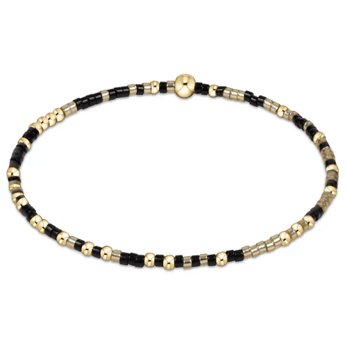 Gameday Hope Unwritten Bracelet - Gold Luster - Onyx - She Chester