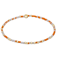 Gameday Hope Unwritten Bracelet - Orange - White - She Chester