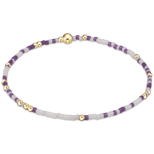 Gameday Hope Unwritten Bracelet - Purple - White - She Chester