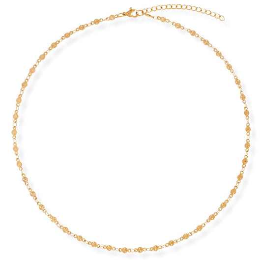Garcelle Mini Disc Chain Necklace - She Chester