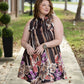 Garden District Brown Dress - She Chester