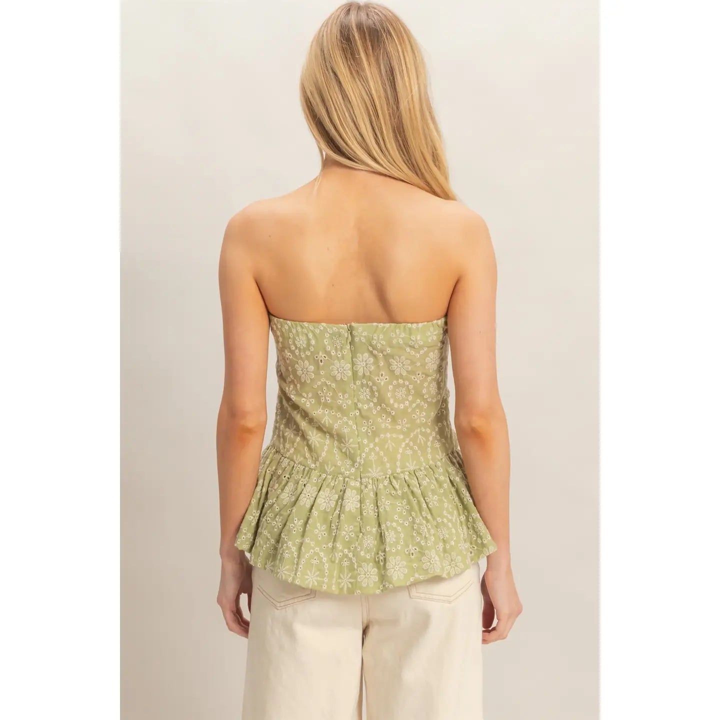 Garden Glow Floral Eyelet Top - She Chester