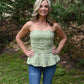 Garden Glow Floral Eyelet Top - She Chester