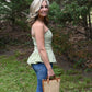 Garden Glow Floral Eyelet Top - She Chester