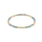 GEMSTONE GOLD JOY PATTERN 3MM BEAD BRACELET - HOT MESS SS25 - She Chester