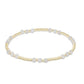 GEMSTONE GOLD JOY PATTERN 3MM BEAD BRACELET - MOONSTONE - She Chester