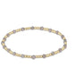 GEMSTONE GOLD SINCERITY PATTERN 3MM BEAD BRACELET - LABRADORITE - She Chester