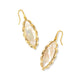 Genevieve Drop Earrings Gold Ivory MOP - She Chester