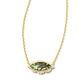 Genevieve Necklace Gold Abalone - She Chester