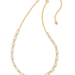 Genevieve Strand Necklace Gold Metal - She Chester