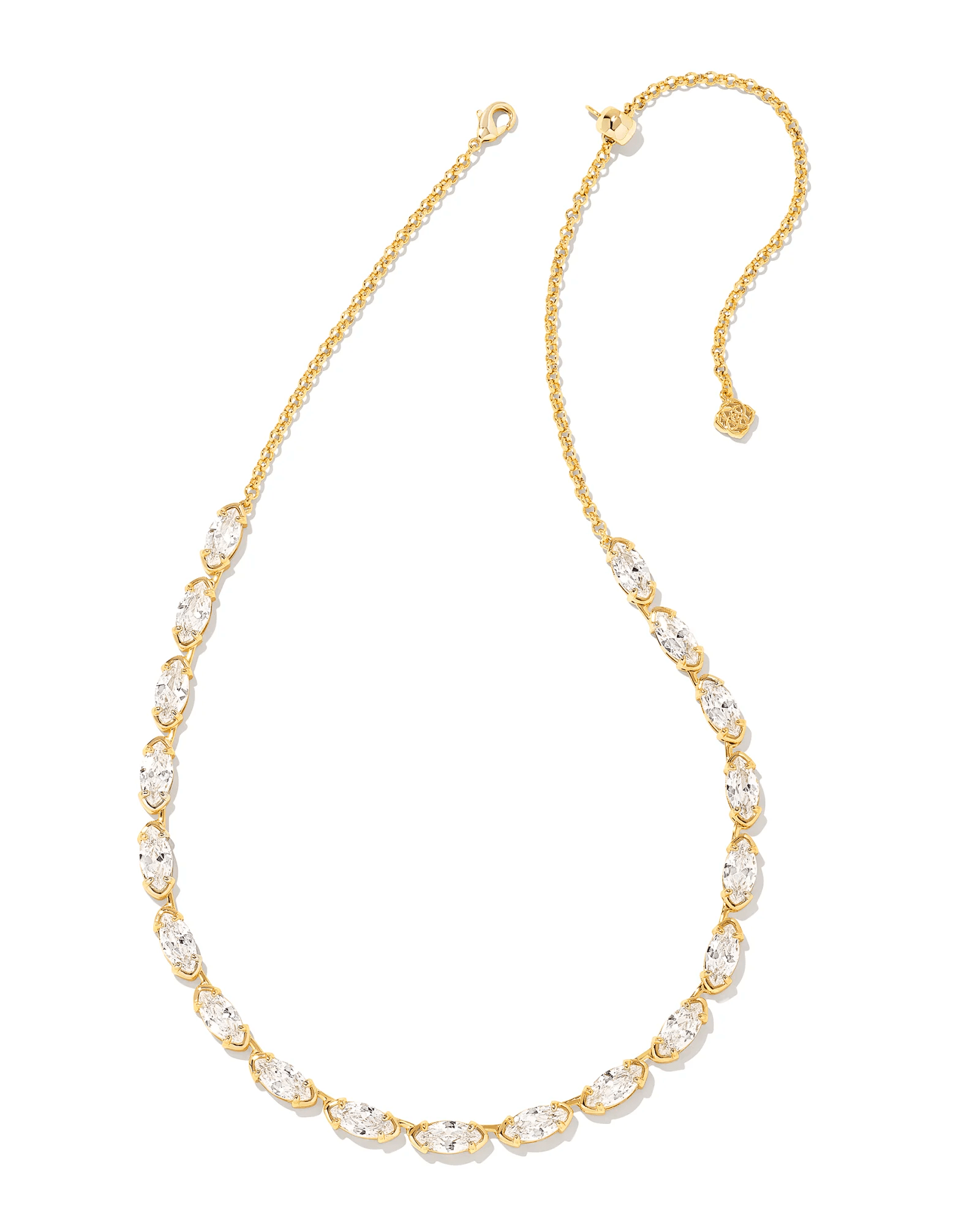 Genevieve Strand Necklace Gold Metal - She Chester