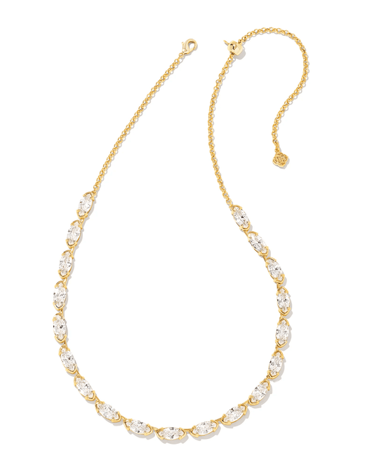 Genevieve Strand Necklace Gold Metal - She Chester