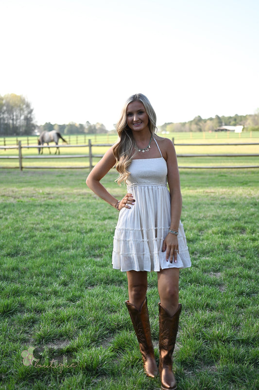 Getaway White Mini Dress - She Chester