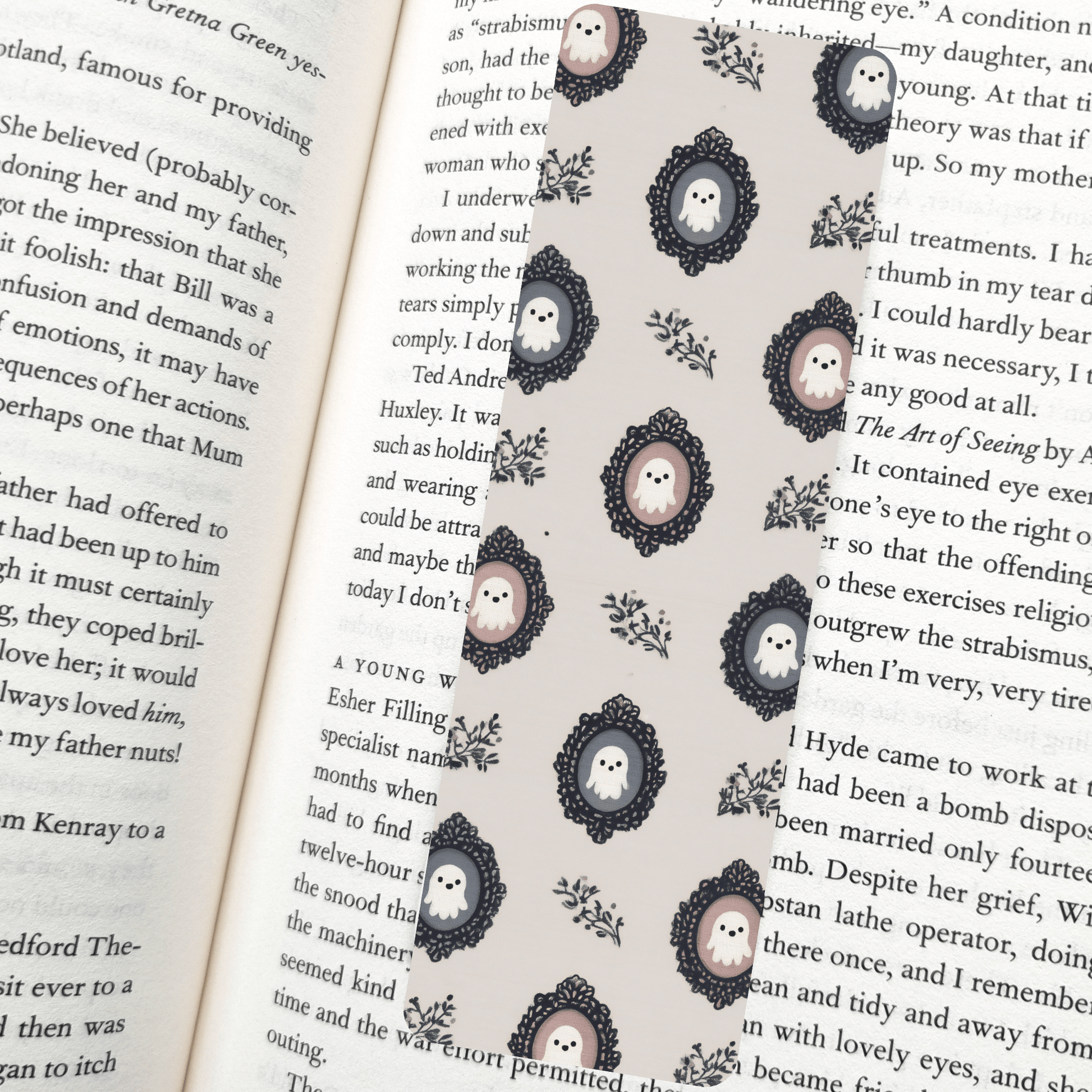 Ghost Portraits Bookmark – Soft Matte Laminated  - She Chester