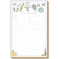Gift Tracker with Bridal Icons Luxe Large Notepad - She Chester