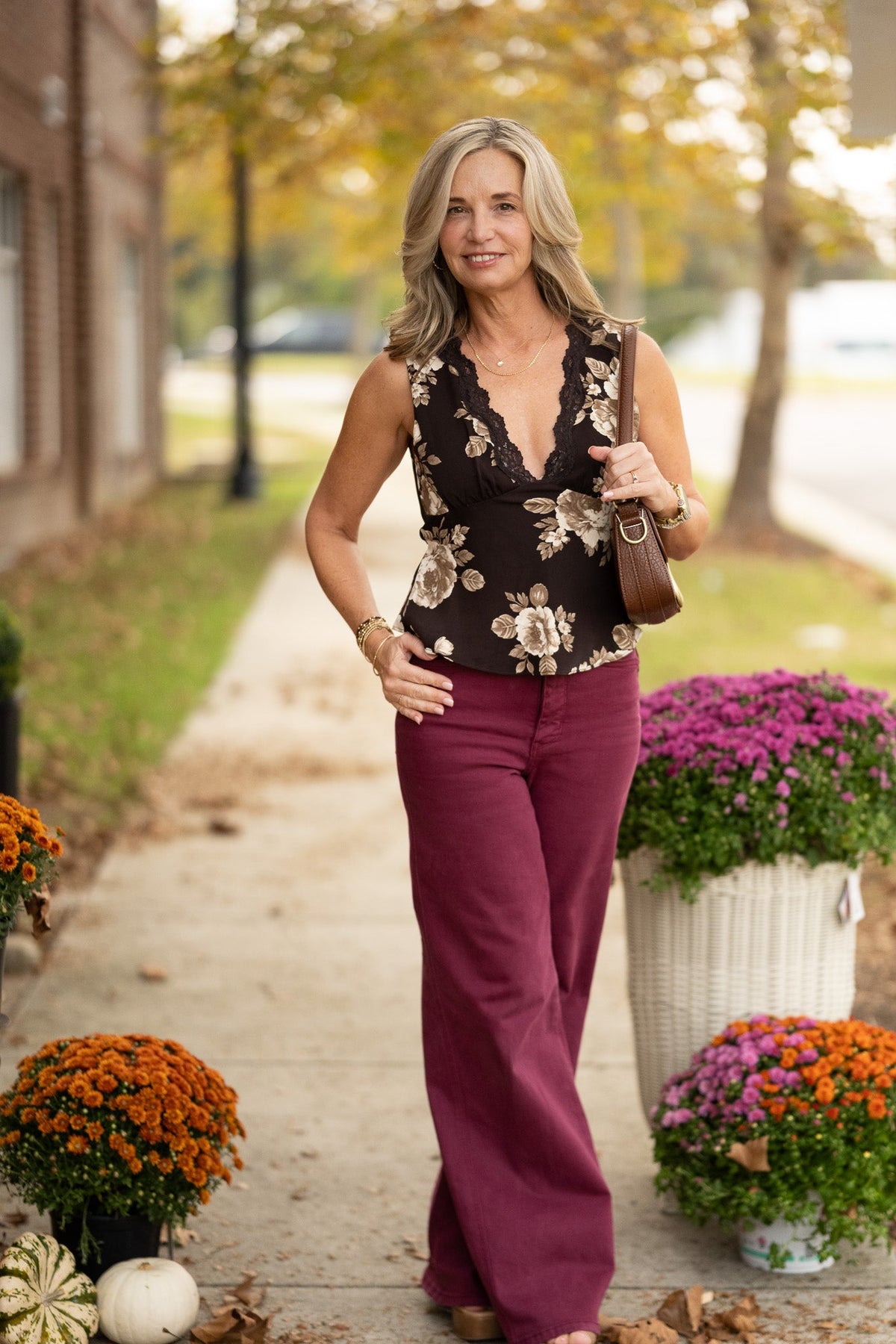 Gina Floral Lace Top - She Chester
