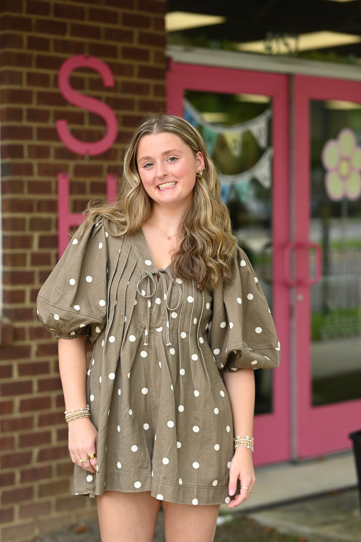 Ginger Polka Dot Romper - She Chester