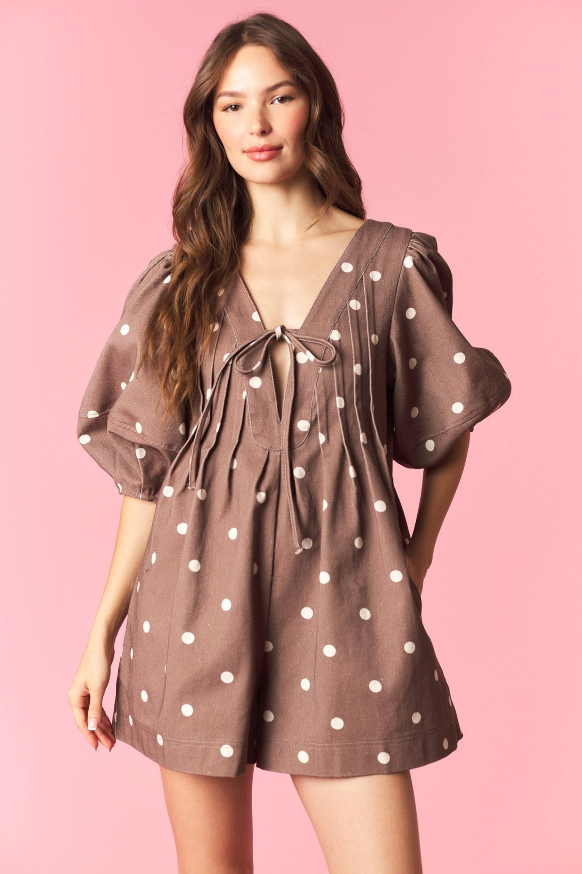 Ginger Polka Dot Romper - She Chester
