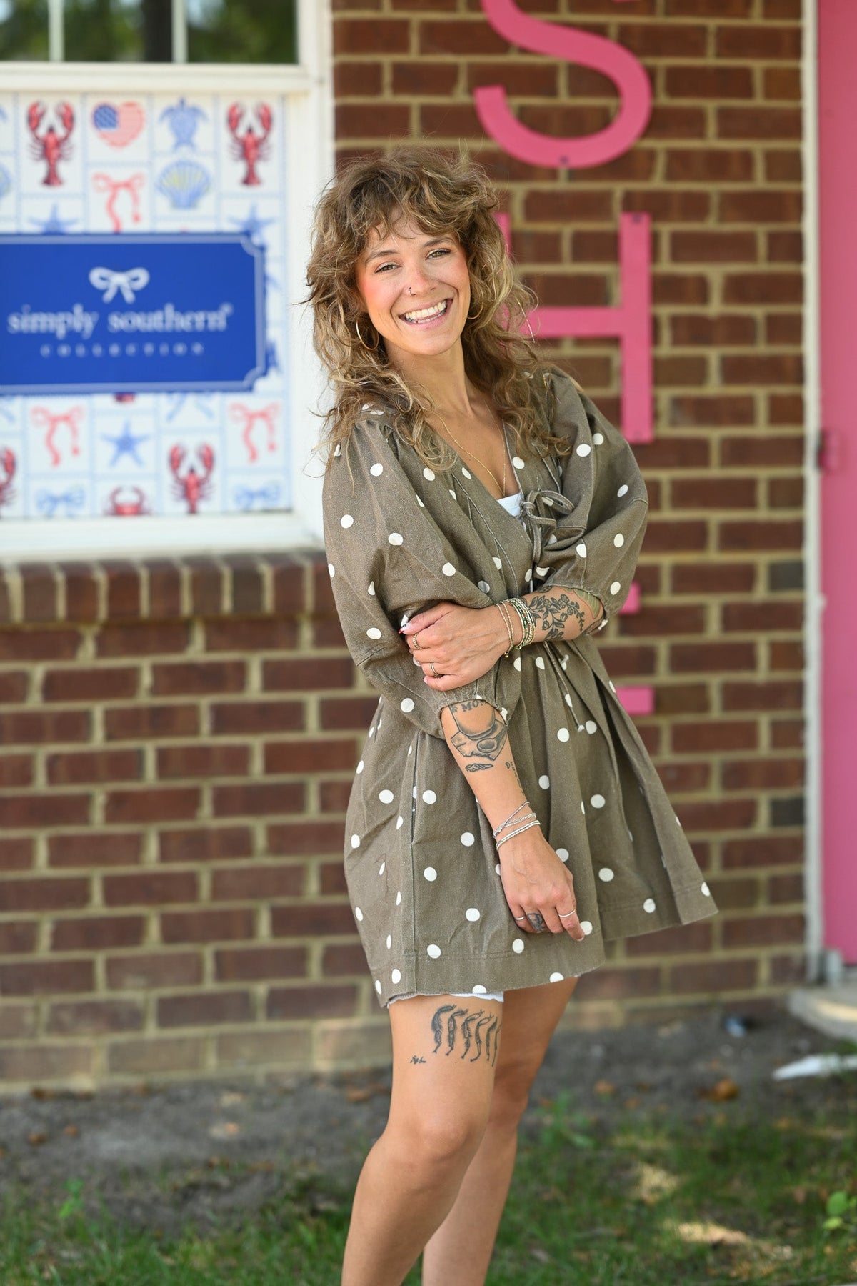 Ginger Polka Dot Romper - She Chester