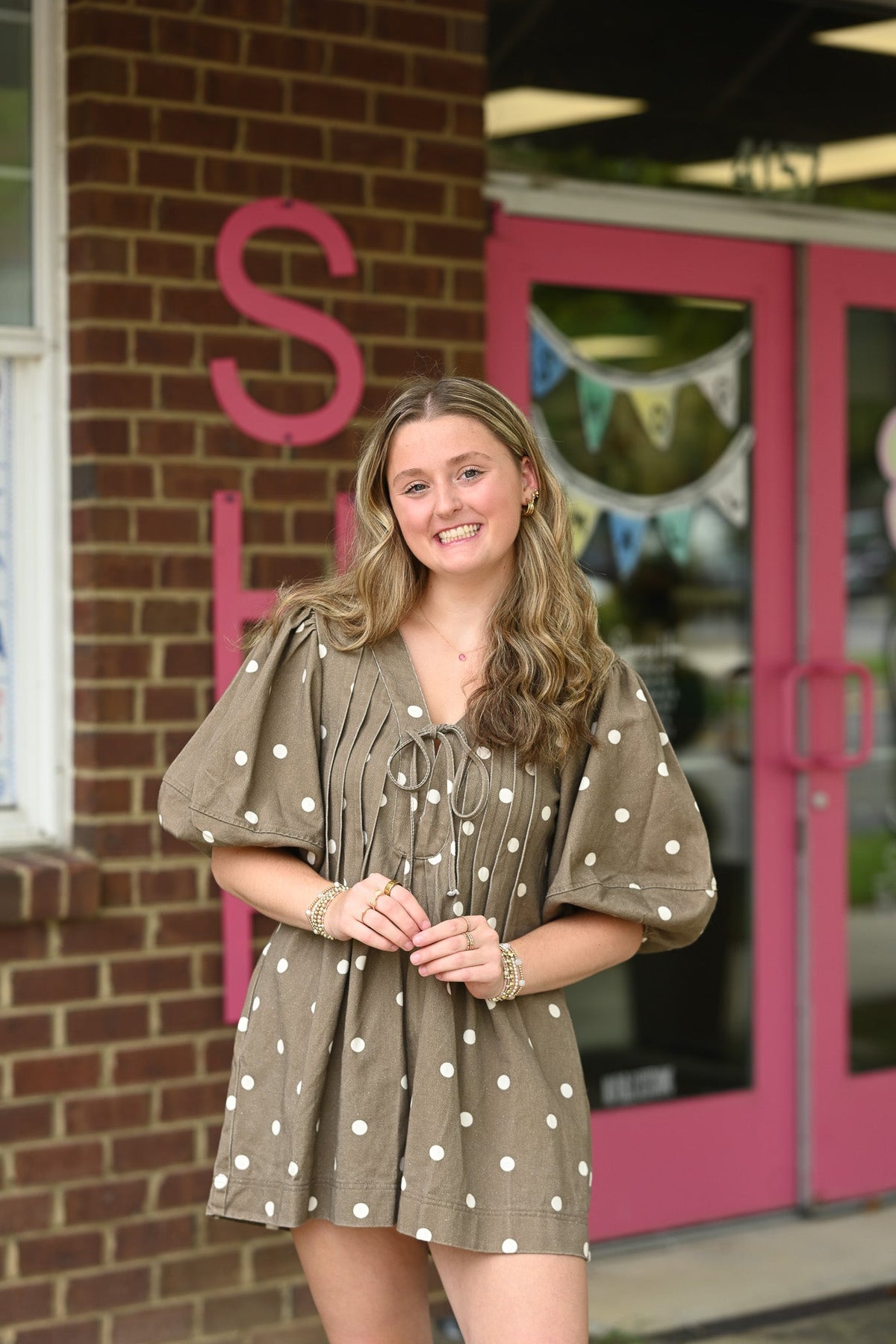 Ginger Polka Dot Romper - She Chester