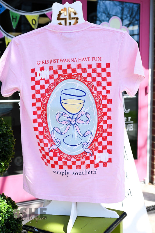 Girls Just Wanna Have Fun Mineral Wash Tee - She Chester