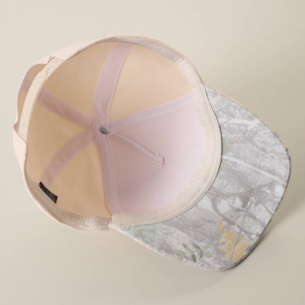 GOD IS GOOD All The Time Patch Camo Brim Baseball Cap: CAMWH / One Size - She Chester