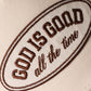 GOD IS GOOD All The Time Patch Camo Brim Baseball Cap: CAMWH / One Size - She Chester