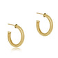 Gold 1.125 Textured Twist Hoop - She Chester