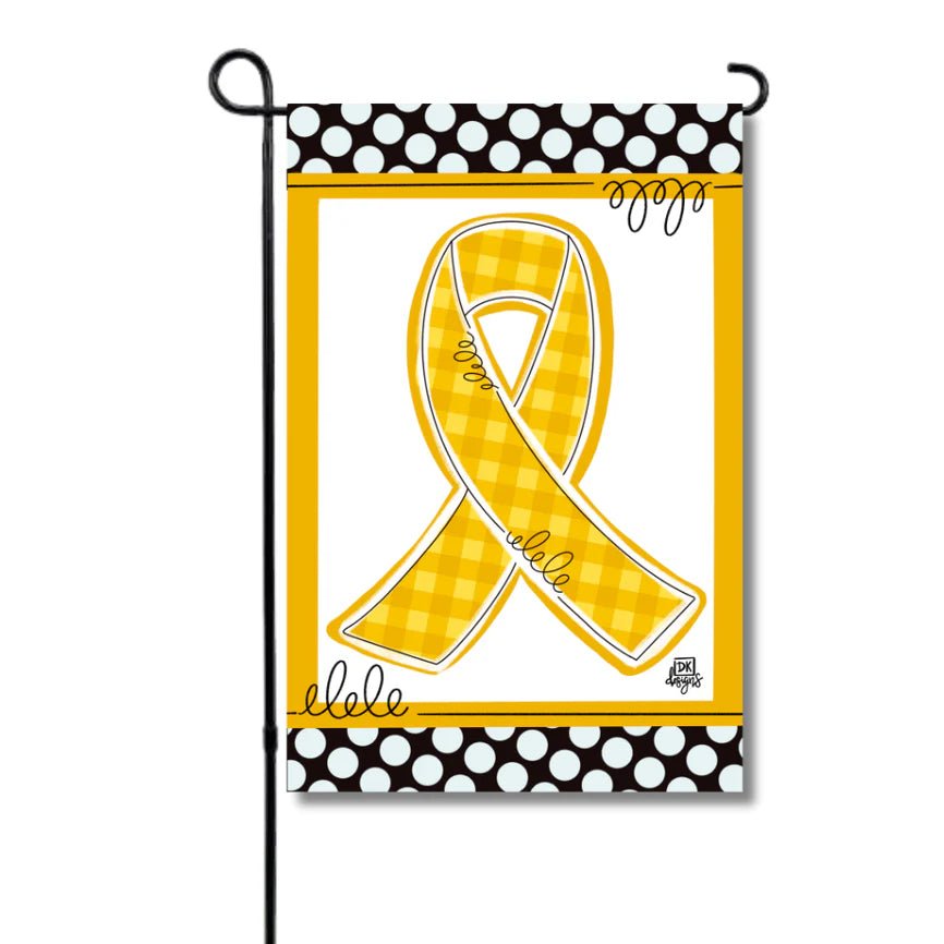 Gold Awareness Ribbon Garden Glam - She Chester