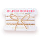Gold Bow June 5MM Bracelet Set Of 3 - She Chester