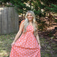 Grapefruit Flare Maxi Dress - She Chester