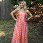Grapefruit Flare Maxi Dress - She Chester