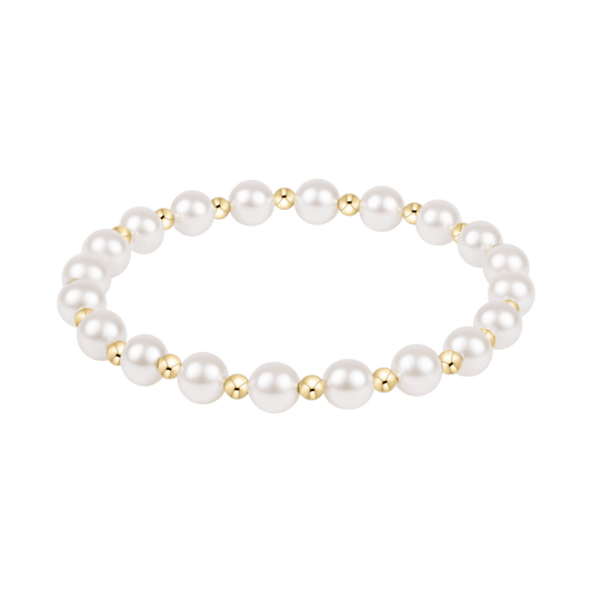 Grateful Pearl 6mm Bracelet - She Chester
