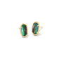 Grayson Stone Stud Earring Gold Lilac Abalone - She Chester