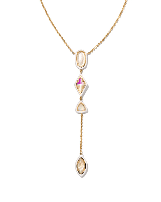 Greta Y Neck Gold Ivory Mix - She Chester